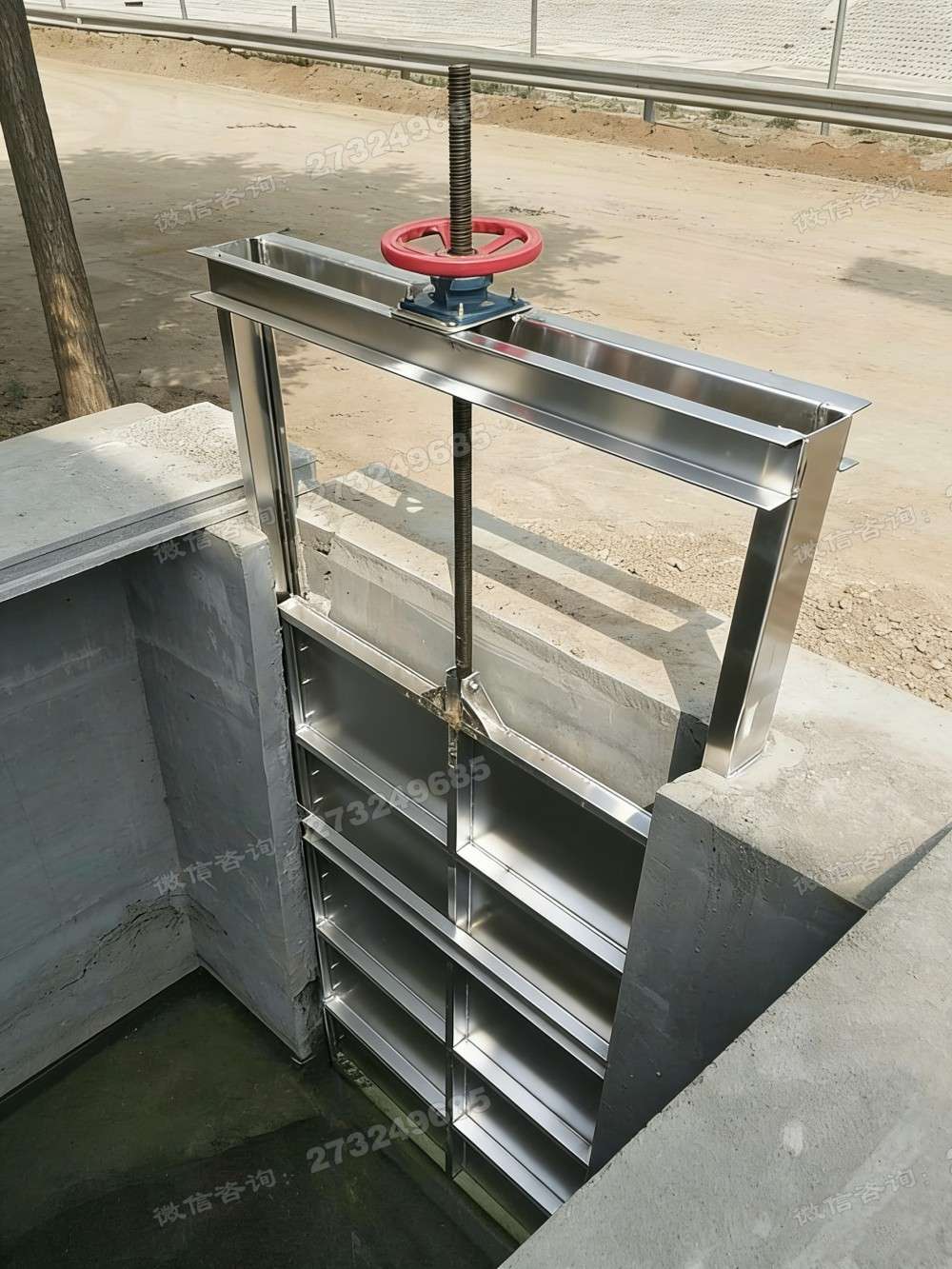 不锈钢渠道手轮闸