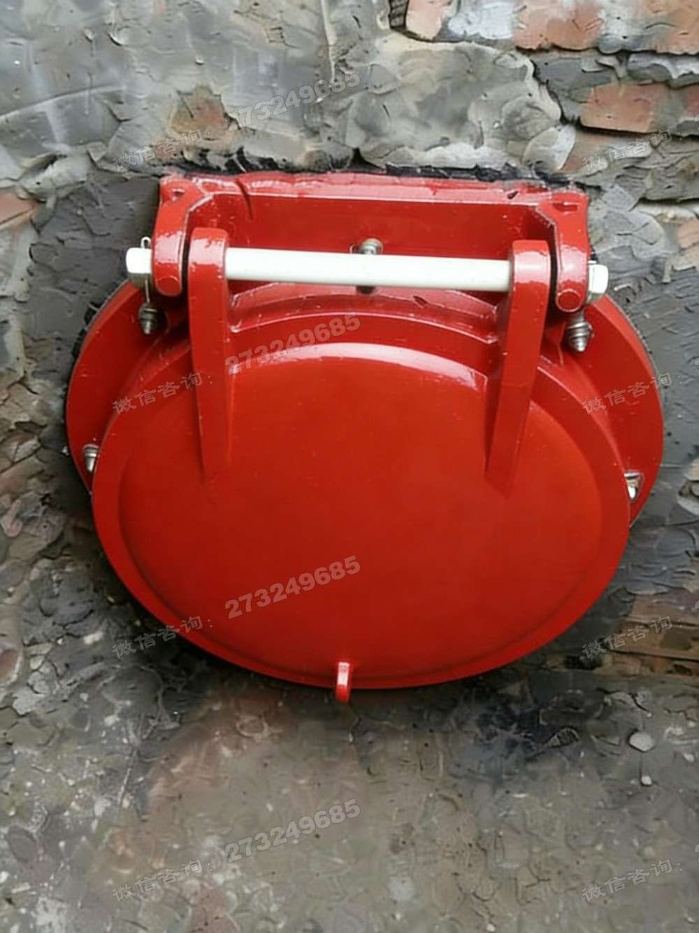 盱眙县砖墙红色拍门