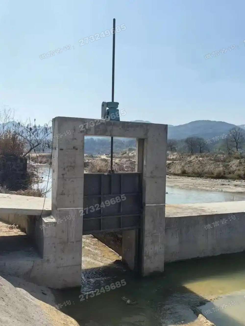 河道铸铁方闸门